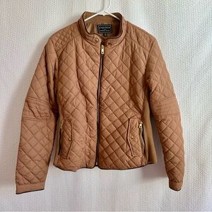 C’Esttoi Women's Brown Tan Puffer Jacket Size: 1 XL